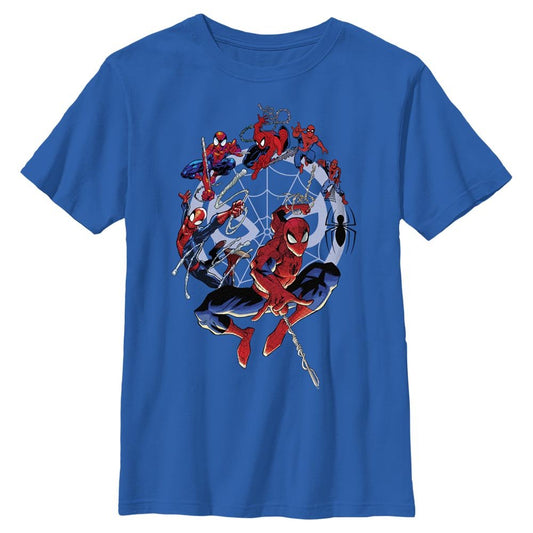 Boy's Marvel Superhero Spider - Man Beyond Amazing SPIDEY CIRCLE EVOLUTION T-Shirt - T-Shirt - Hero Merch Store