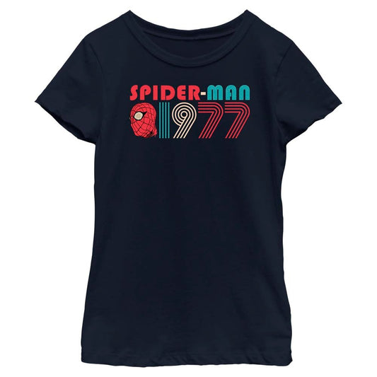 Girl's Marvel Superhero Spider - Man Beyond Amazing SPIDERMAN 1977 RETRO T-Shirt - T-Shirt - Hero Merch Store