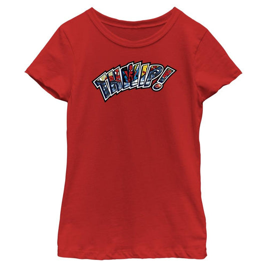 Girl's Marvel Superhero Spider - Man Beyond Amazing THWIP SPIDEY PANELS T-Shirt - T-Shirt - Hero Merch Store