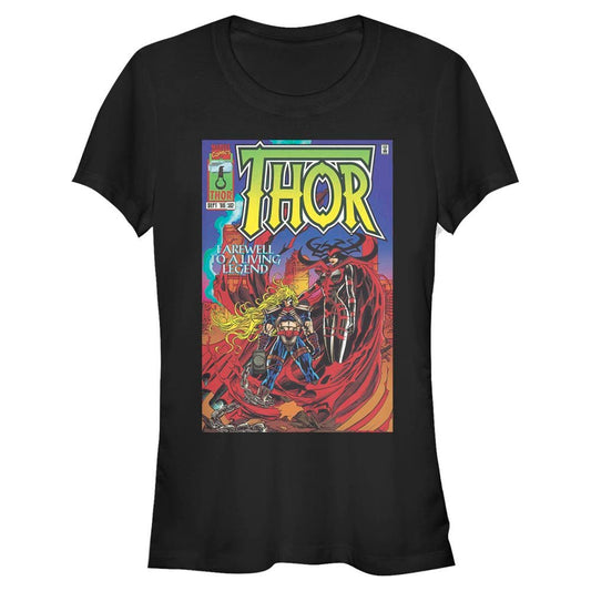 Junior's Marvel Superhero Farewell Thor T-Shirt - T-Shirt - Hero Merch Store