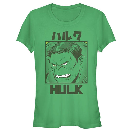 Junior's Marvel Superhero Hulk Kanji T-Shirt - T-Shirt - Hero Merch Store