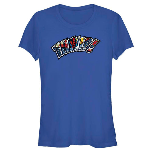 Junior's Marvel Superhero Spider - Man Beyond Amazing THWIP SPIDEY PANELS T-Shirt - T-Shirt - Hero Merch Store