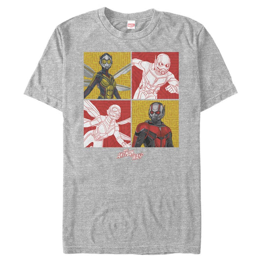 Men's Marvel Superhero Ant - Man And Wasp Foursquare T-Shirt - T-Shirt - Hero Merch Store