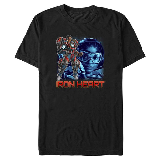 Men's Marvel Superhero Black Panther Wakanda Forever Iron Heart Hero T-Shirt - T-Shirt - Hero Merch Store