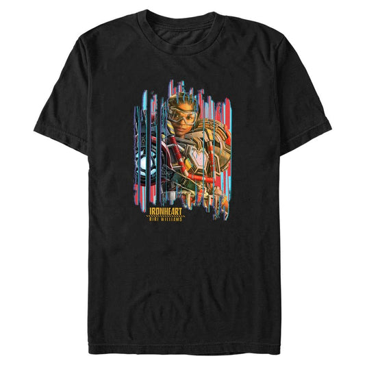 Men's Marvel Superhero Black Panther Wakanda Forever Iron Heart Poster look T-Shirt - T-Shirt - Hero Merch Store