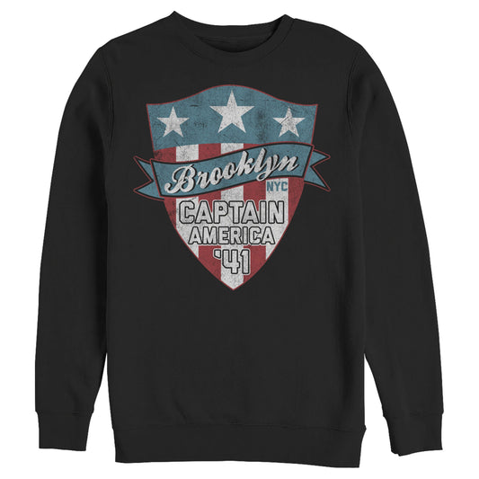 Men's Marvel Superhero Brooklyn Cap Logo Sweatshirt - Sweatshirt - Hero Merch Store