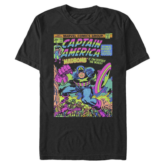 Men's Marvel Superhero Captain America Glow T-Shirt - T-Shirt - Hero Merch Store