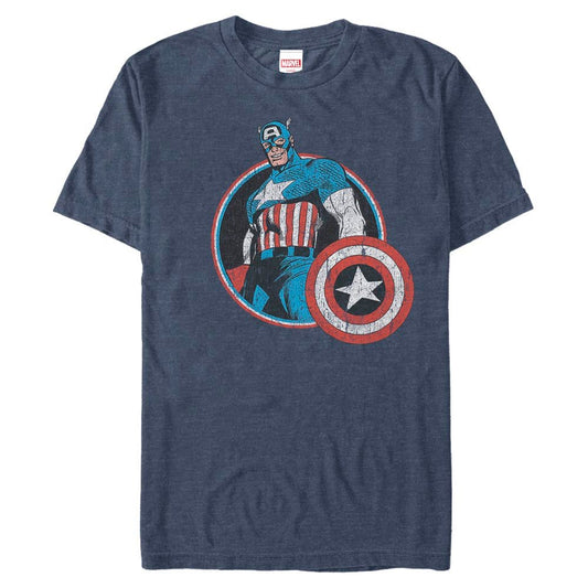 Men's Marvel Superhero Captain Retro T-Shirt - T-Shirt - Hero Merch Store