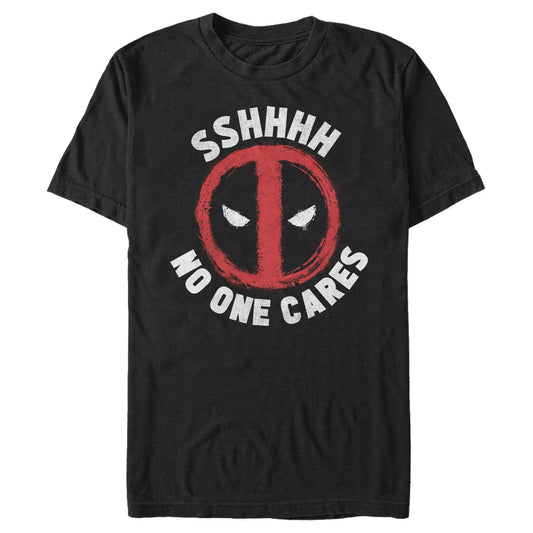 Men's Marvel Superhero Deadpool No One Cares T-Shirt - T-Shirt - Hero Merch Store