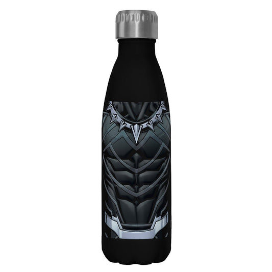 Superhero Drinkware Marvel Superhero Panther Costume 17oz Stainless Steel Bottle - 17oz Stainless Steel Bottle - Hero Merch Store