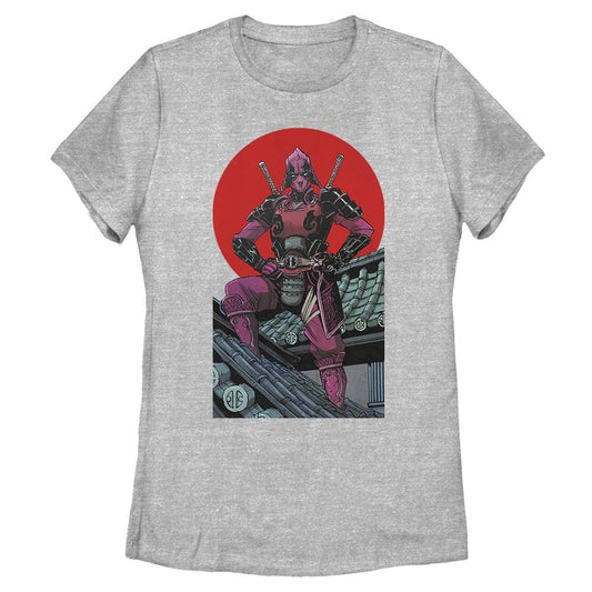 Women's Marvel Superhero Deadpool Sun T-Shirt - T-Shirt - Hero Merch Store