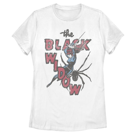 Women's Marvel Superhero Thrifted Black Widow T-Shirt - T-Shirt - Hero Merch Store